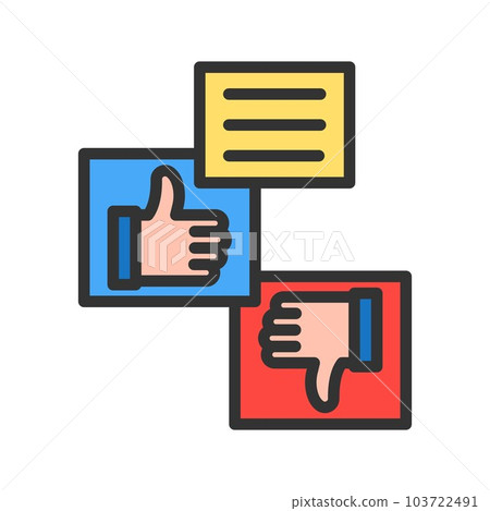 Reaction icon vector image. 103722491
