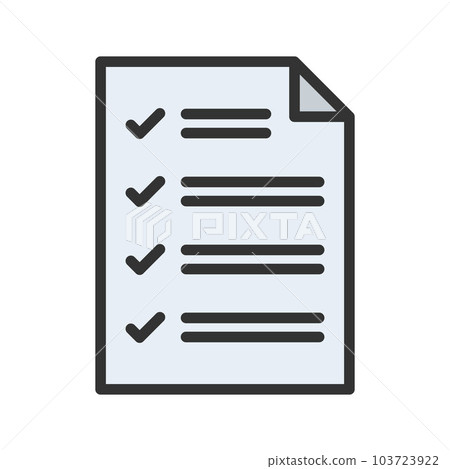 List icon vector image. 103723922