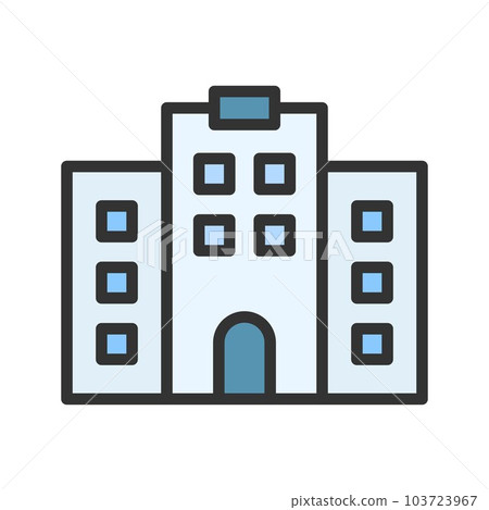 Hotel icon vector image. 103723967