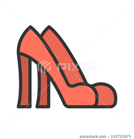 High Heels icon vector image. High Heels icon vector image. 103723975