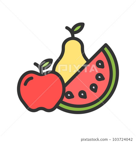 Fruit icon vector image. Fruit icon vector image. 103724042