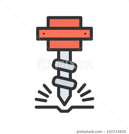 Drilling Machine icon vector image. 103724830