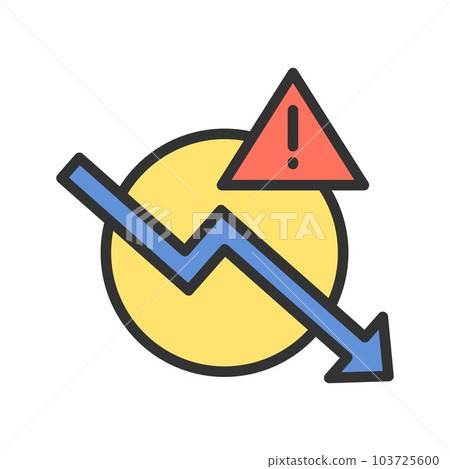 Crisis icon vector image. Crisis icon vector image. 103725600