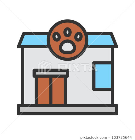 Clinic icon vector image. Clinic icon vector image. 103725644