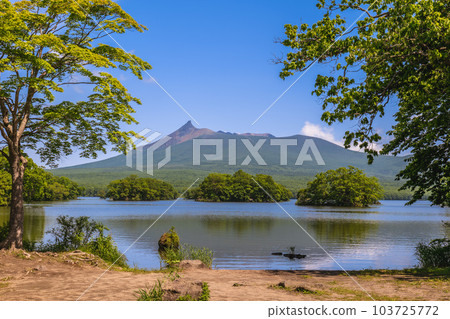 scenery of Onuma Quasi National Park in Hakkaido, Japan 103725772