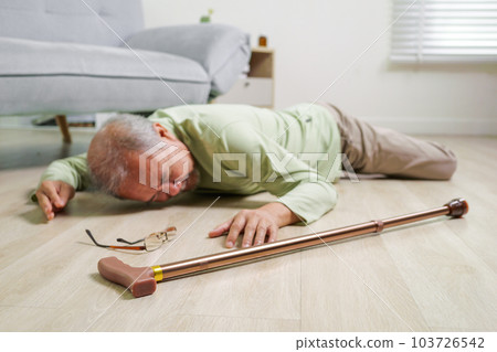 Elderly people accident slip and fall, Accident of senior slip and fall to floor Elderly people accident slip and fall, Accident of senior slip and fall to floor 103726542