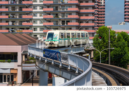 A train on the Yukarigaoka Line in Sakura City, Chiba Prefecture A train on the Yukarigaoka Line in Sakura City, Chiba Prefecture 103726975