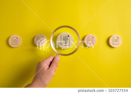 Business document paper icon, Document Management System, DMS Business document paper icon, Document Management System, DMS 103727354