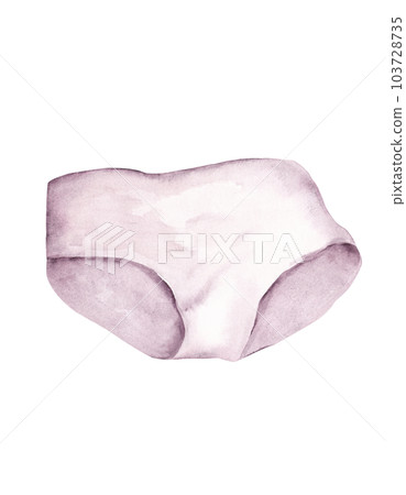 Women's panties. Watercolor illustration 103728735