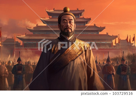 擁有眾多封臣的中國古城君主:AI 作品 擁有眾多封臣的中國古城君主:AI 作品 103729516