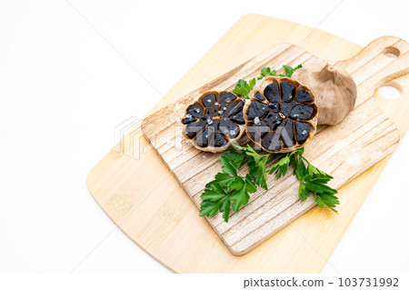 Black garlic is said to have amazing power Black garlic is said to have amazing power 103731992