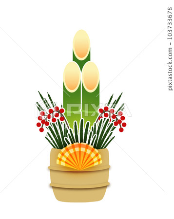 New Year's material kadomatsu 103733678