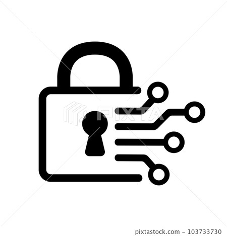Electronic key, blockchain, internet security vector icon Electronic key, blockchain, internet security vector icon 103733730