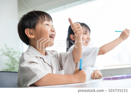 child having fun learning child having fun learning 103735231