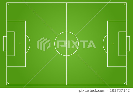 Football field graphic design with green grass effect, perfect for education or examples. Football field graphic design with green grass effect, perfect for education or examples. 103737142