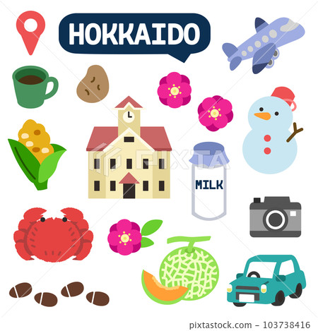 Hokkaido icon no line 103738416