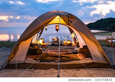 露營夜營暮光燈一人露營單人露營夢幻燈籠 103738633