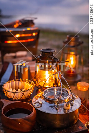 lantern lamp oil lamp oil lantern light beautiful beautiful fantastic bonfire bonfire stand 103738648