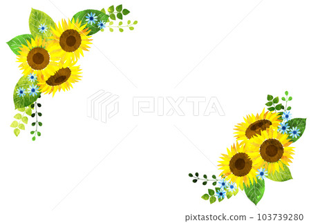 Sunflower summer greeting postcard 103739280