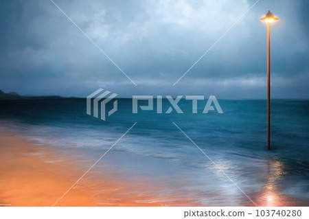 《AI影像》多雲的海岸風光 《AI影像》多雲的海岸風光 103740280