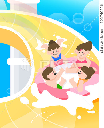 Illustration of summer sports attractions  103740326