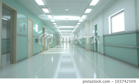 乾淨的醫院走廊的圖像“人工智能生成的圖像” 103742509