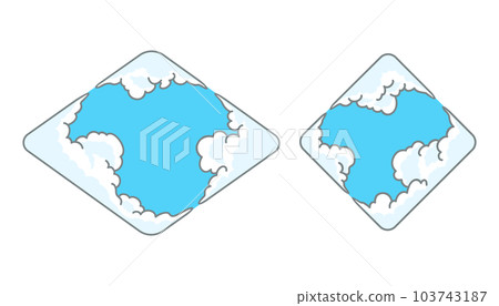 菱形/菱形雲框/相框-簡約 103743187