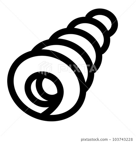 代表麵包、巧克力皇冠的線條樣式圖標 代表麵包、巧克力皇冠的線條樣式圖標 103743228