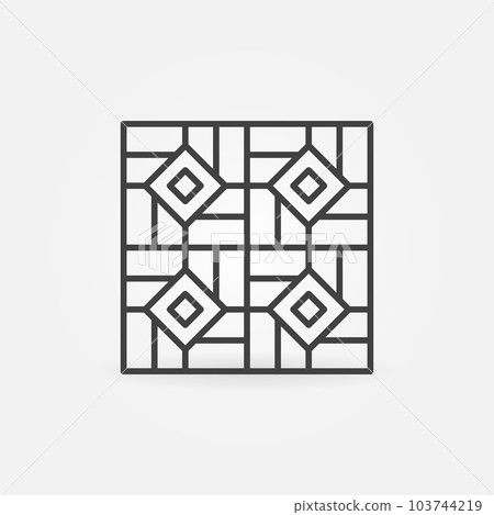 Floor Ceramic Tiles linear vector concept icon Floor Ceramic Tiles linear vector concept icon 103744219
