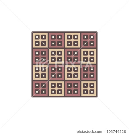 Floor Tiles vector concept colored icon or symbol Floor Tiles vector concept colored icon or symbol 103744228