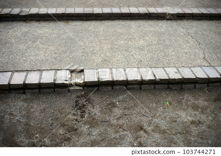 Steps, Chips, Tile, Concrete, Outdoors, Irregular Steps, Chips, Tile, Concrete, Outdoors, Irregular 103744271