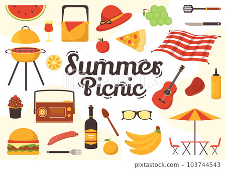 Picnic Outdoors Vector Illustration of People Sitting on a Green Grass in Nature on Summer Holiday Vacations in Flat Cartoon Hand Drawn Templates Picnic Outdoors Vector Illustration of People Sitting on a Green Grass in Nature on Summer Holiday Vacations in Flat Cartoon Hand Drawn Templates 103744543