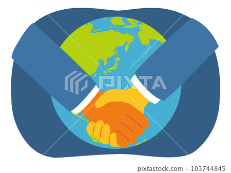 Businessman shaking hands SDGs17 Let's achieve our goals with partnership 103744845