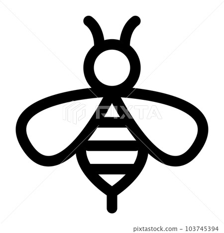 代表春天、蜜蜂和昆蟲的線條樣式圖標 103745394