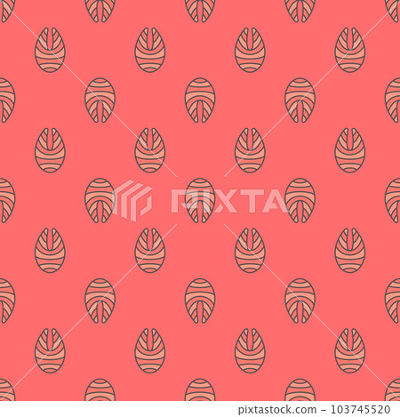 Salmon fish steak vector geometric seamless... - Stock Illustration ...