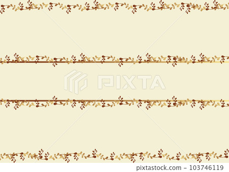 Antique-style gradation gold ivy frame 103746119