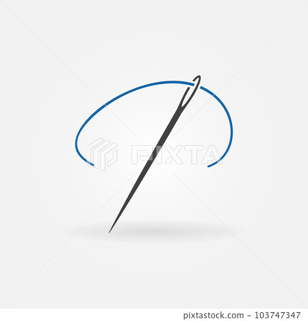 Needle for Sewing vector minimal Tailoring concept icon Needle for Sewing vector minimal Tailoring concept icon 103747347