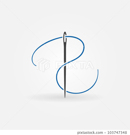 Needle for Sewing vector minimal Tailoring icon or symbol Needle for Sewing vector minimal Tailoring icon or symbol 103747348