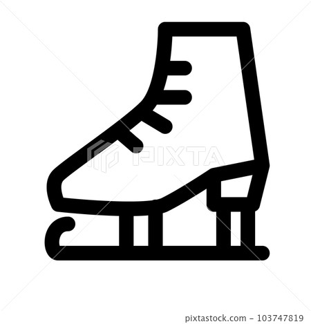 Line style icon representing winter, skating 103747819