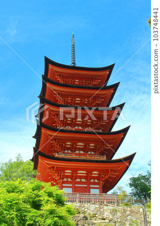[廣島縣] 宮島嚴島神社五層塔 103748441