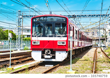京濱急行神奈川新町汽車站車輛車庫風景 京濱急行神奈川新町汽車站車輛車庫風景 103748759