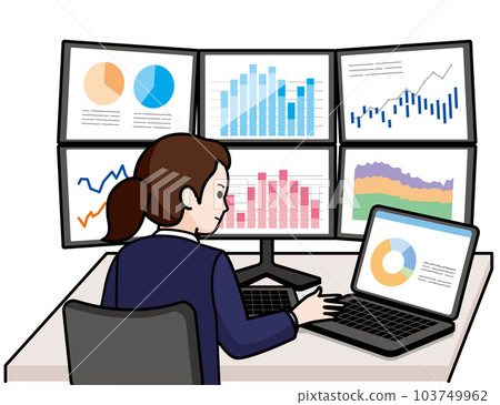 trader, dealer woman 103749962