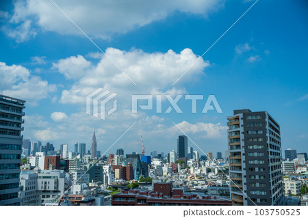 [都市風景]從澀谷看的東京 103750525