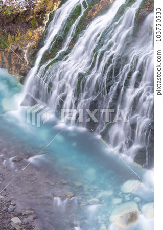 Winter white beard waterfall 103750533