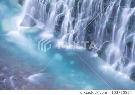 Winter white beard waterfall Winter white beard waterfall 103750534