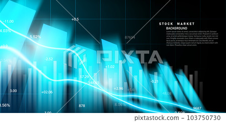 business vector illustration design Stock market charts or Forex trading charts for business and finance ideas. 103750730