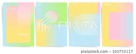 Summer Gradient. Soft Colors Backgrounds with Geometric Elements for Abstract Creative Graphic Design. Vector Cover, Poster, Brochure Collection. Summer Gradient. Soft Colors Backgrounds with Geometric Elements for Abstract Creative Graphic Design. Vector Cover, Poster, Brochure Collection. 103753117