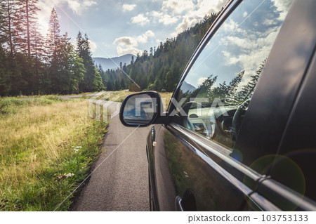 car for traveling with a mountain road car for traveling with a mountain road 103753133