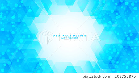 Background material in copy space combined with various hexagons 103753879