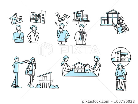 real estate illustration real estate illustration 103756028